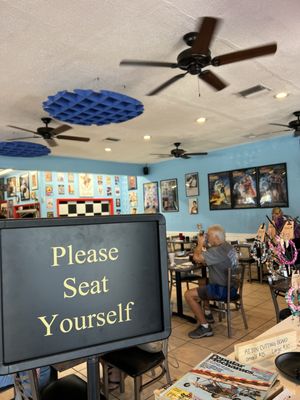 A.M. Cafe dining room